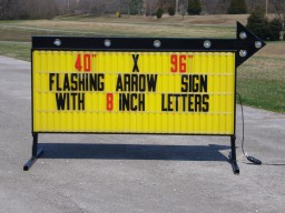 outdoor signs sign letters yellow arrow special flashing